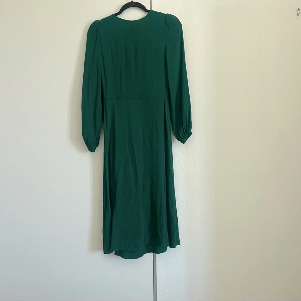 Reformation Lisse Dress in Emerald Green - Picture 7 of 7